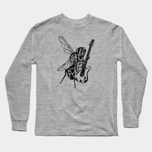 SEEMBO Fly Playing Guitar Guitarist Musician Music Fun Band Long Sleeve T-Shirt